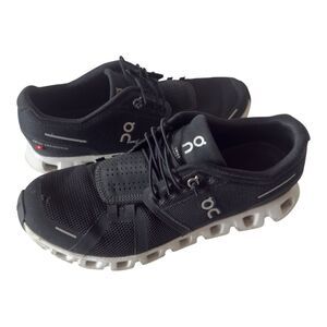 On Cloud Womens Black Running Walking Sneaker Athletic Gym Sneaker Size 8.5